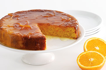Κέϊκ Πορτοκαλιού με γλάσο πορτοκαλιού
