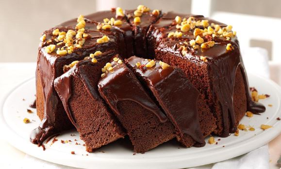 Κέικ σοκολάτας με σοκολατένια γκανάς